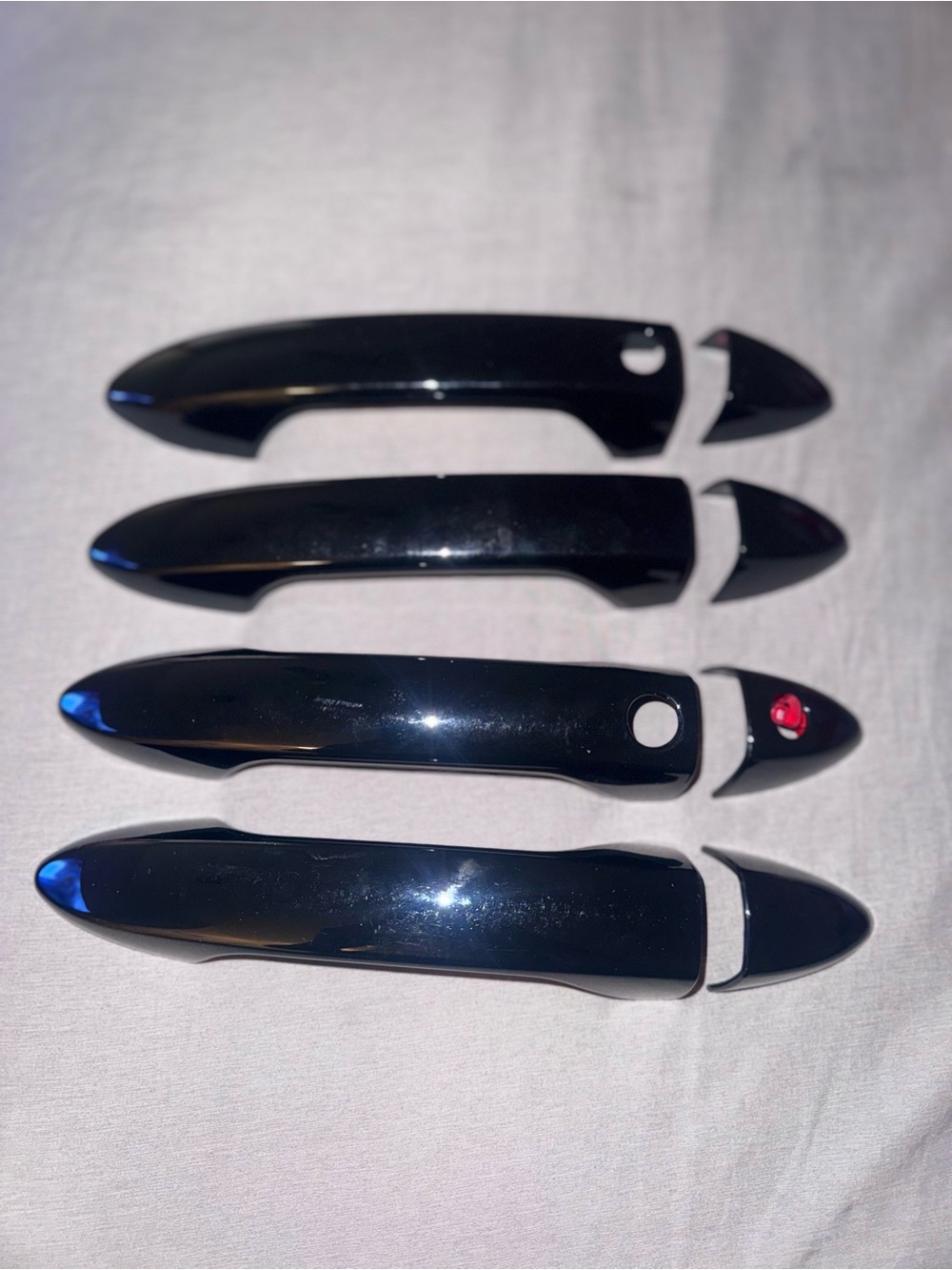 Glossy Black Replacement Car Door Handle Covers (Set of 4)